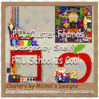 "school Is Cool" Ptu Clusters **~** - Poster Clipart