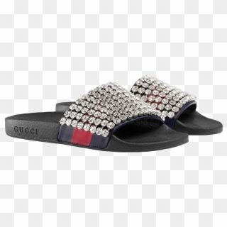 Gucci Slides With Diamonds Clipart