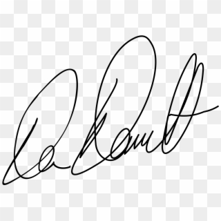 Daniel Dennett Signature - Line Art Clipart