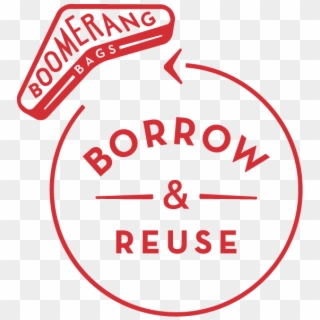 Borrow And Reuse Logo - Circle Clipart
