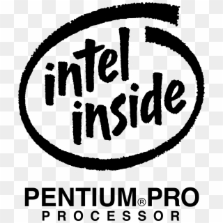 Pentium Pro Processor Logo Png Transparent - Intel Pentium Pro Processor Logo Clipart