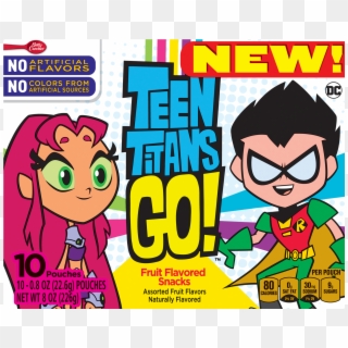 Betty Crocker Teen Titans Go Fruit Flavored Snacks, - Teen Titans Go! Clipart