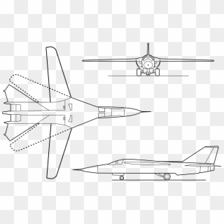 F 111 3 View - F 111 Wing Pivot Clipart