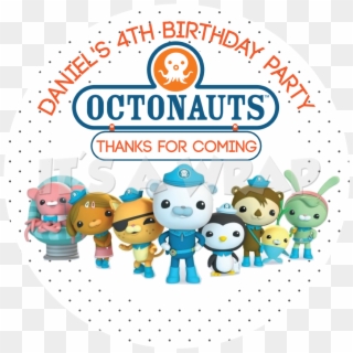 Octonauts Party Box Stickers - Brown Bag Films Characters Clipart