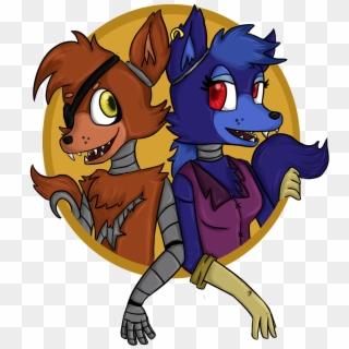 Foxy And Raven By Mindless-kitten - Cartoon Clipart