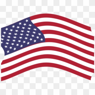 Us Flag Clipart - Billowing Flag - Png Download