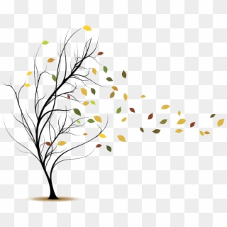 Blowing Leaves Png - Tree Blowing In The Wind Png Clipart