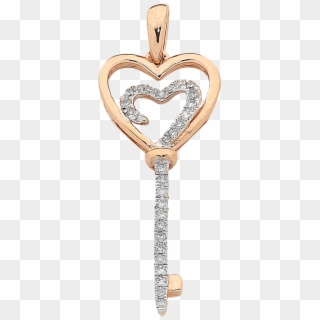 Heart Key Png Clipart - Key With Diamond Png Transparent Png