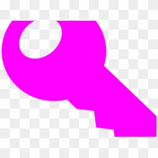 Pink Key Cliparts - Circle - Png Download