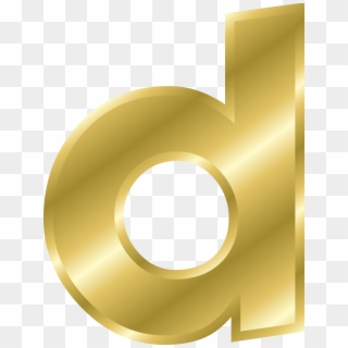 Letter Clipart Gold - Gold Letter D Clipart - Png Download
