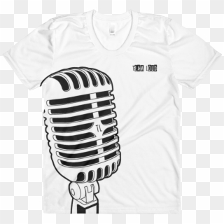 Vintage Microphone Women's T-shirt - Vintage Microphone Vector Free Clipart