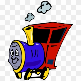 Train Kids Engine Cartoon Drawing Transparent - Happy Train Clipart - Png Download