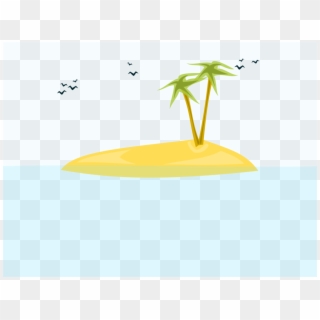 Computer Icons Drawing Island Beach Cartoon - Ocean Island Clipart - Png Download