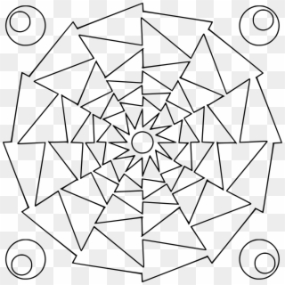 Mandala Arrow Drawing - Mandala Coloring Pages Clipart