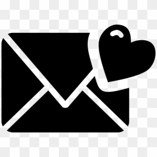 Love Letter Computer Icons Romance - Black And White Love Letter Clipart
