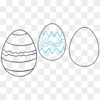 How To Draw Easter - Easter Egg Drawing Easy Clipart