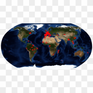 Distribution Of 596 Tile Locations From Which We Randomly - Sentinel 1 Orbit Clipart