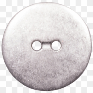 2 Hole Round Matte Metal Button Available In Matte - Circle Clipart