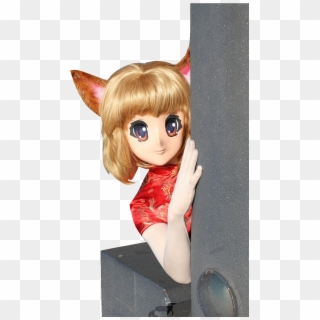 Fox Girl Kigurumi Animegao Cute - Girl Clipart
