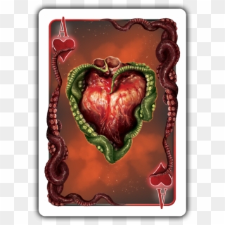 Cthulhu Cardnomicon Playing Cards - Heart Clipart