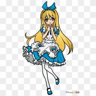 Drawing Movie Alice In Wonderland - Alice In Wonderland Alice Drawing Anime Clipart