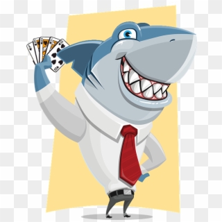 The Term Poker Face Is Actually True - Shark Tank Cartoon Png Clipart