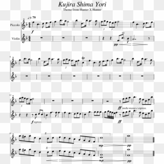 Kujira Shima Yori Sheet Music 1 Of 1 Pages - Sheet Music Clipart