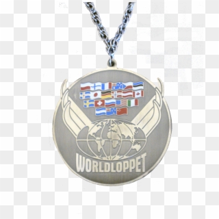 Worldloppet Silver Master Medal - Locket Clipart