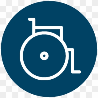 Wheelchair Assistance - Circle Clipart