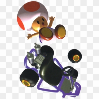 “luigi, Yoshi And Toad From Mario Kart - Mario Kart 64 Kart Clipart