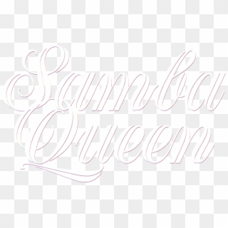 Samba Queen Logo Transparent Script Font - Calligraphy Clipart