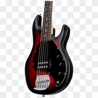 Sterling By Music Man Stingray5 In Ruby Red Burst Satin, - Bass Guitar Clipart