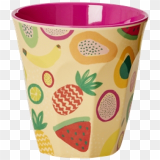Medium Melamine Cup In Tutti Frutti Print By Rice - Strawberry Clipart