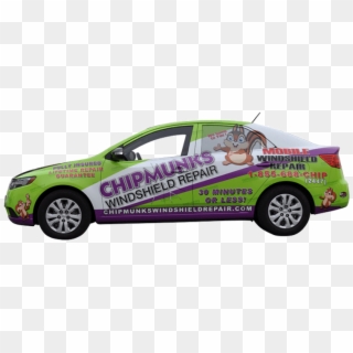Kia Car Wrap Using Gf For Chipmunks Windshield Repair - Kia Cerato 2010 Clipart