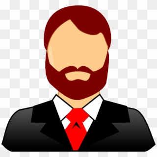 Beards In The Workplace Law - Transparent Businessman Clipart - Png Download