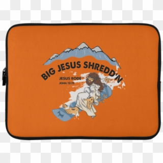 Big Jesus Shredd'n Laptop Sleeve - Taekwondo Clipart