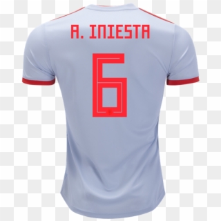 Andres Iniesta Spain 2018 World Cupaway Jersey [esp2018wcaj6] - Xavi Jersey Spain Clipart
