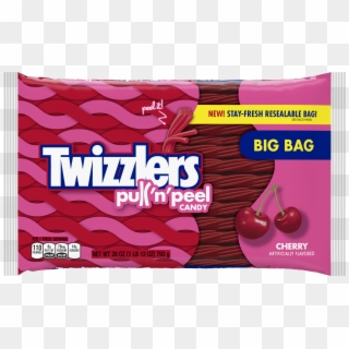 Twizzlers, Cherry Pull 'n' Peel Licorice Chewy Candy, - Twizzlers Strawberry Clipart