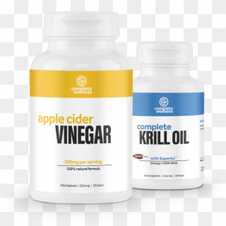 Krill Oil Acv Capsules - Bottle Clipart