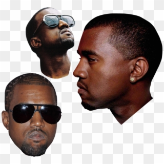 Kanye West Headpack Of - Face Side View Png Clipart