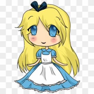 Drawn Alice In Wonderland Cute - Alice Chibi Clipart