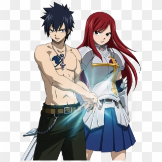 Gray And Erza Images Gray And Erza Love Team Hd Wallpaper - Gray Fullbuster And Erza Scarlet Clipart