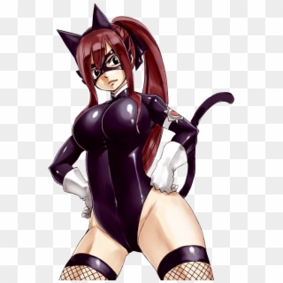 "did Someone Call For Cat Women~ Nya~ " Erza Smiled - Erza Scarlet Hiro Mashima Clipart