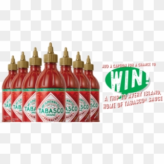 Win 1 Of 500 Free Bottles Of Tabasco Sriracha Sauce - Plastic Bottle Clipart