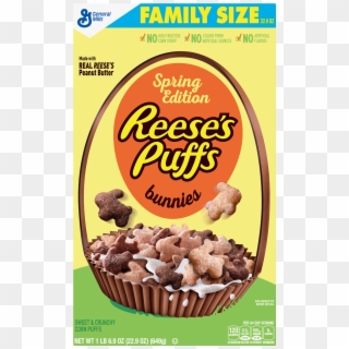 Reese's Puff Bunnies Family Size - Reese's Puffs Bunnies Cereal Clipart