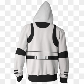 Star Wars Stormtrooper Cosplay Zip Up Hoodie Jacket - Sweatshirt Clipart