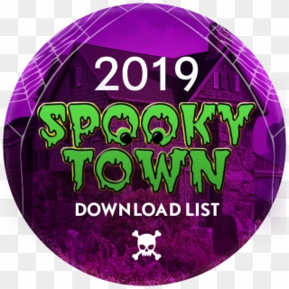 New Spooky Town Villages - Label Clipart