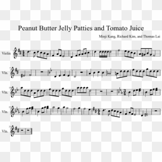 Peanut Butter Jelly Patties And Tomato Juice Sheet - Zelda Wind Waker Music Violin Clipart