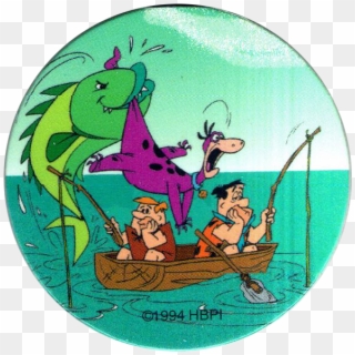 Fred Flintstone Fishing Clipart