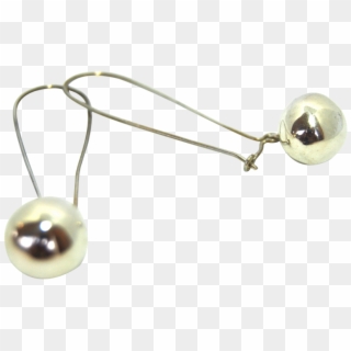 Sterling Silver Ball Drop Earring - Earrings Clipart